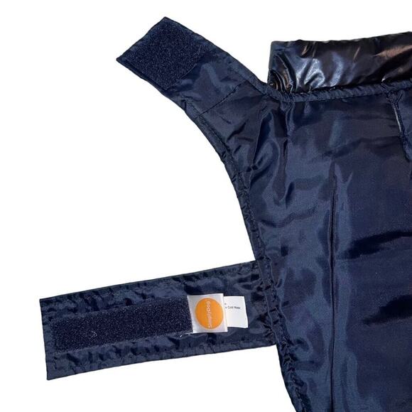 Simply Dog Fur Baby Puppy Winter Puffer Jacket Navy Blue Small - Picture 5 of 12